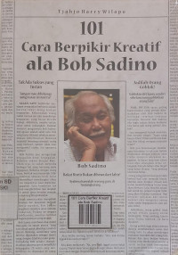 Image of 101 Cara Berfikir Kreatif ala Bob Sadino